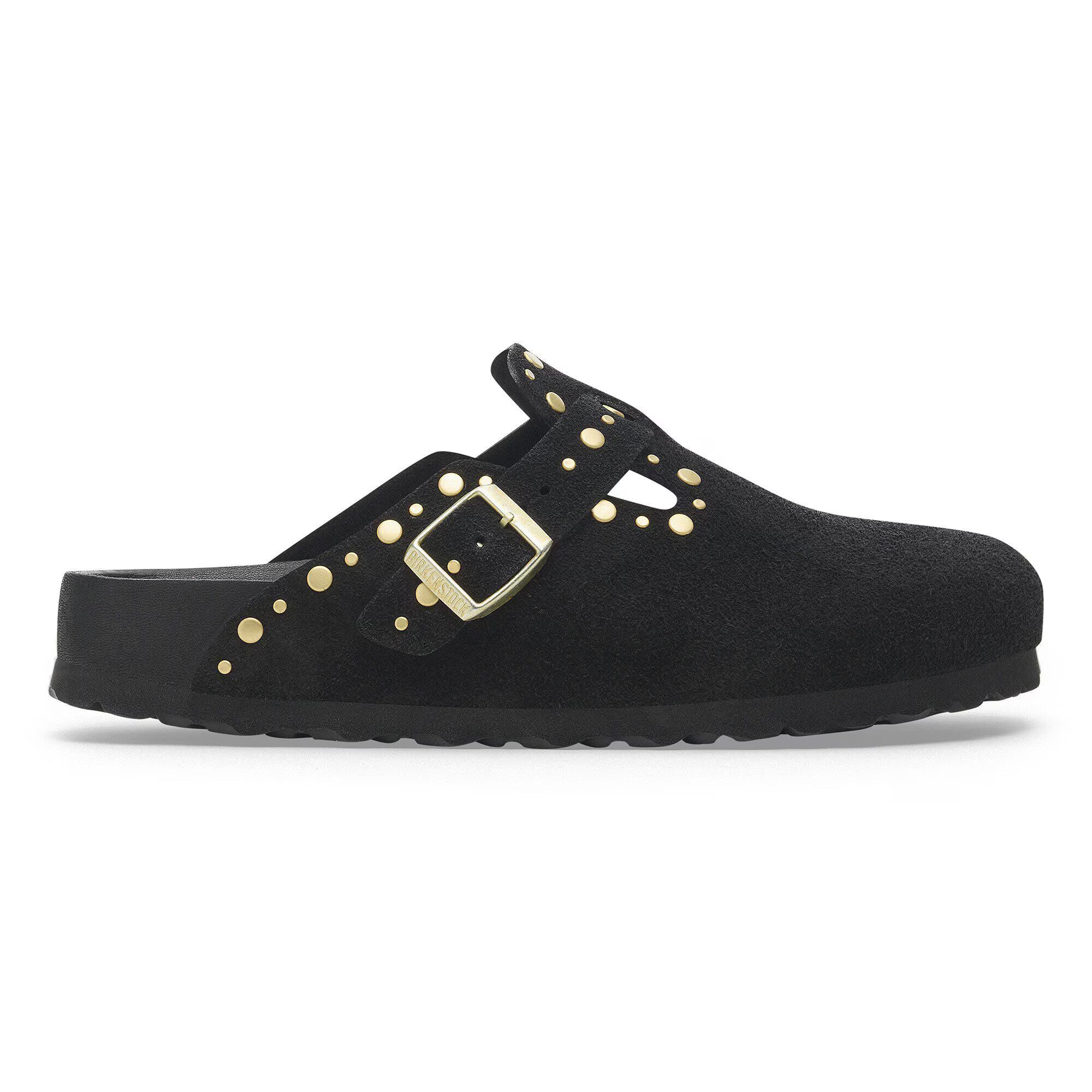 Boston Rivet Suede Leather