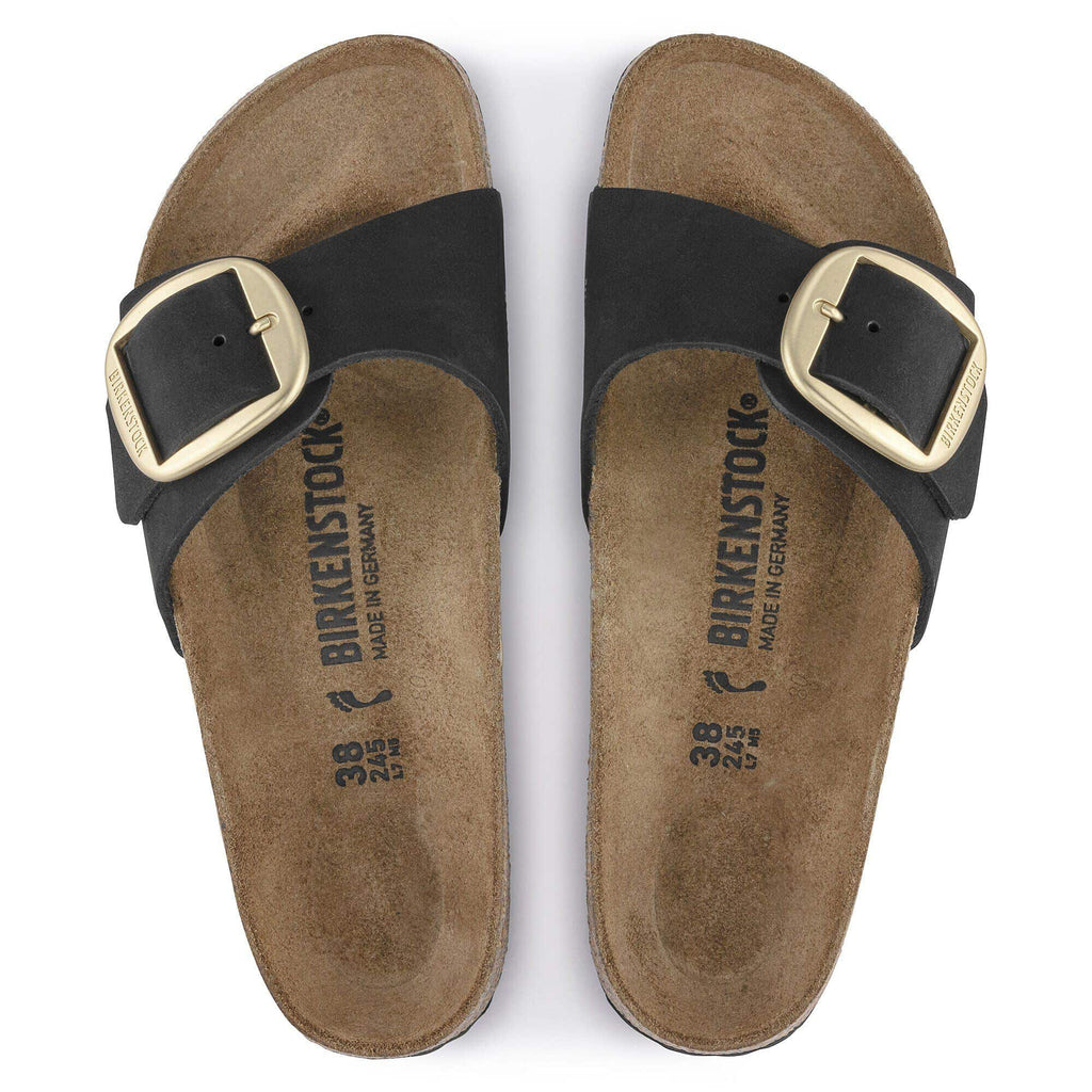Madrid Big Buckle Nubuk Leather