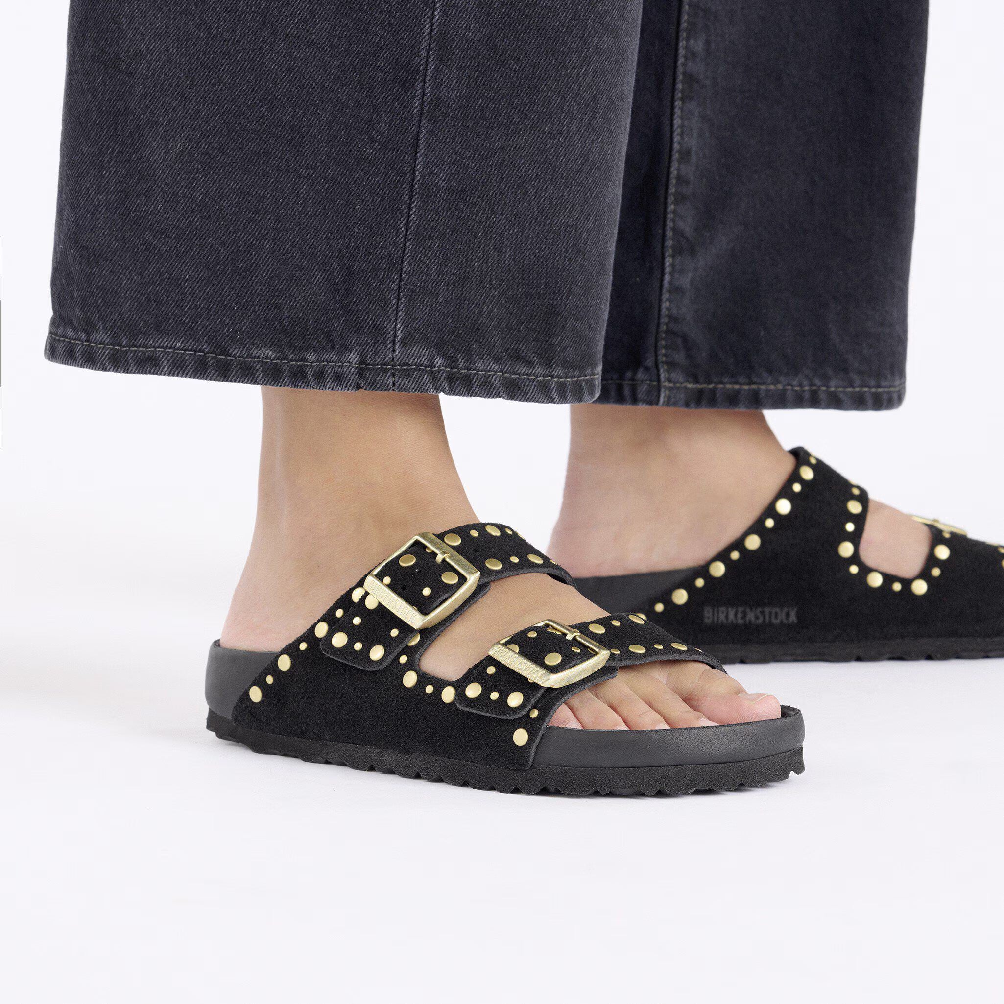 Arizona Rivet Suede Leather