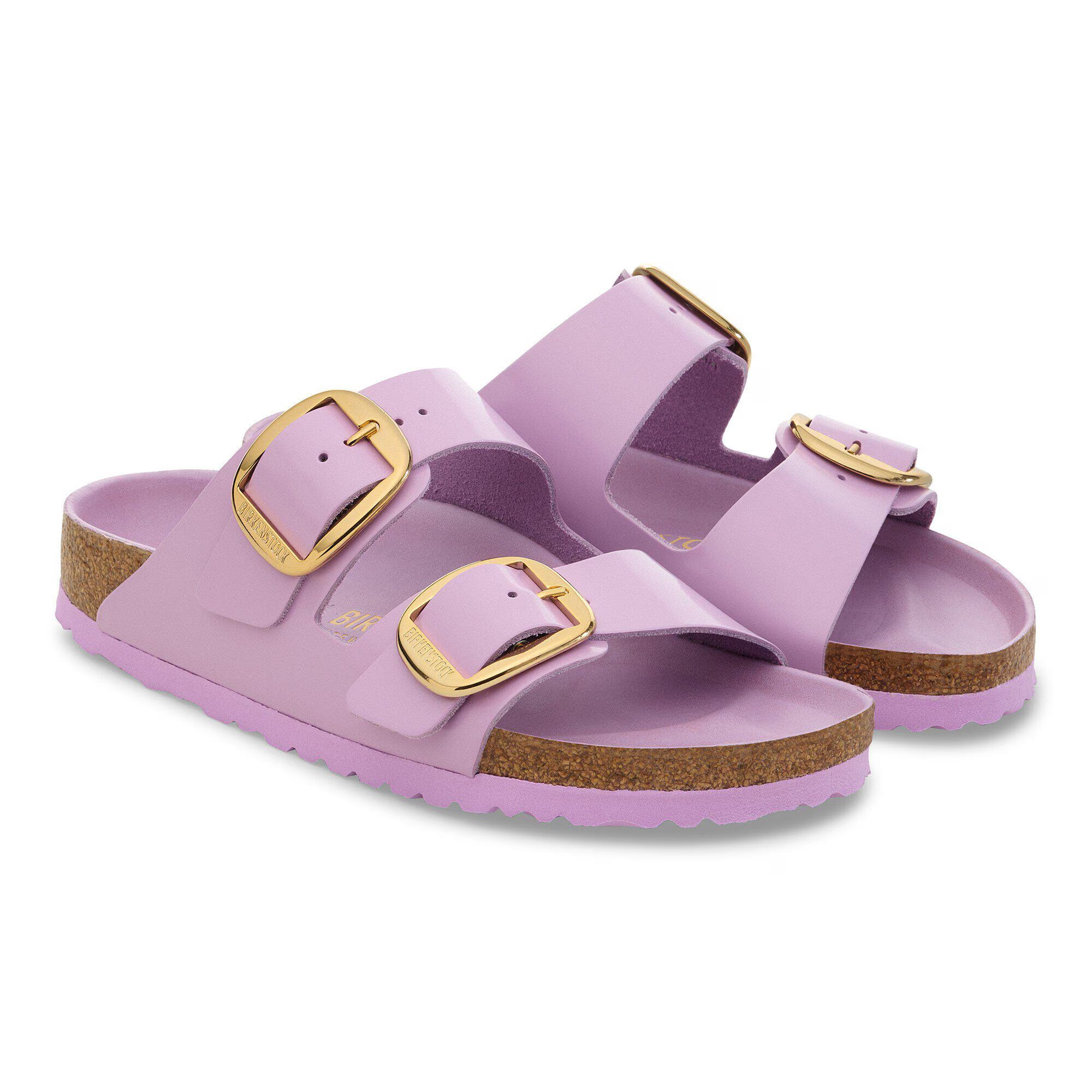 Arizona Big Buckle Natural Leather Patent