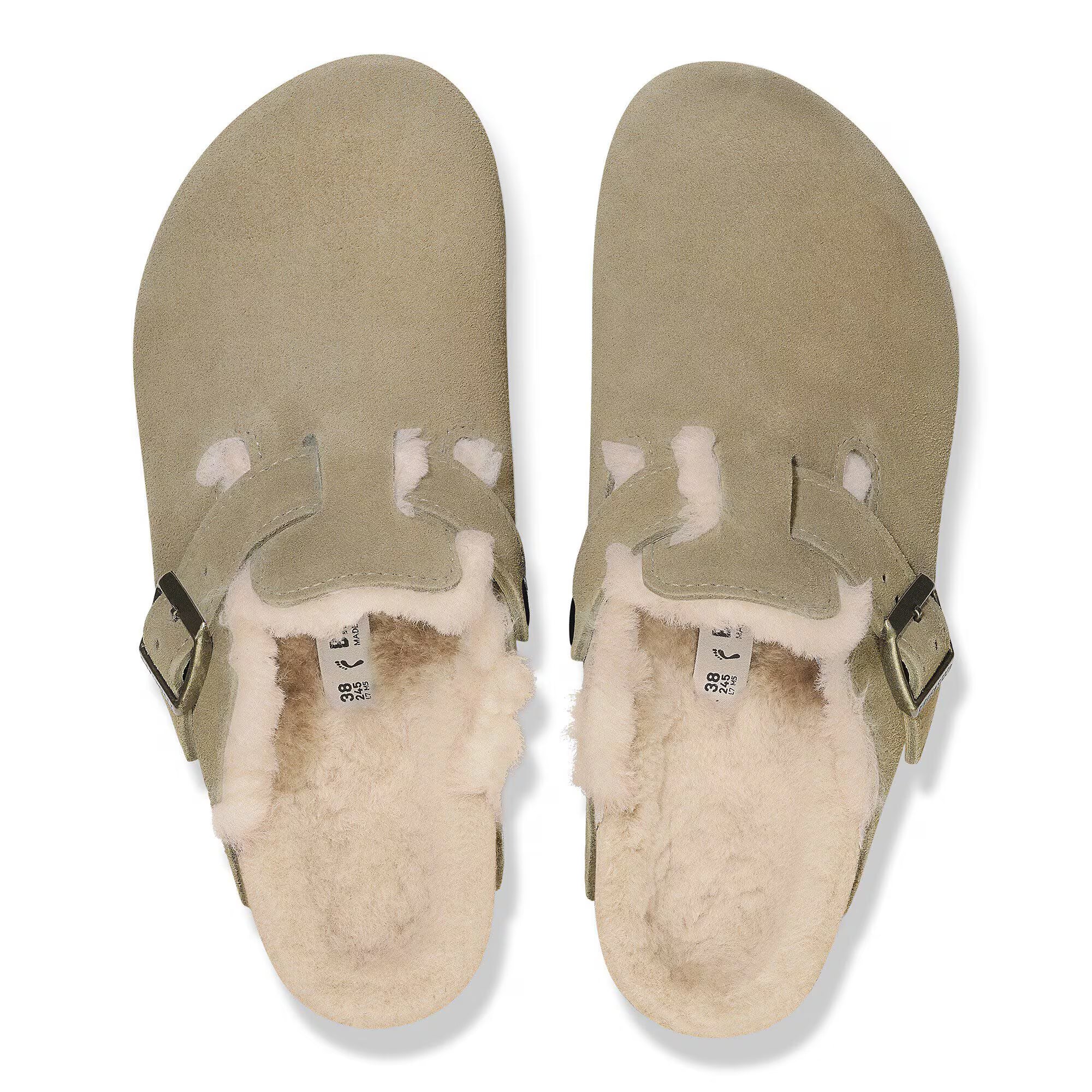 Boston Shearling Suede Leather