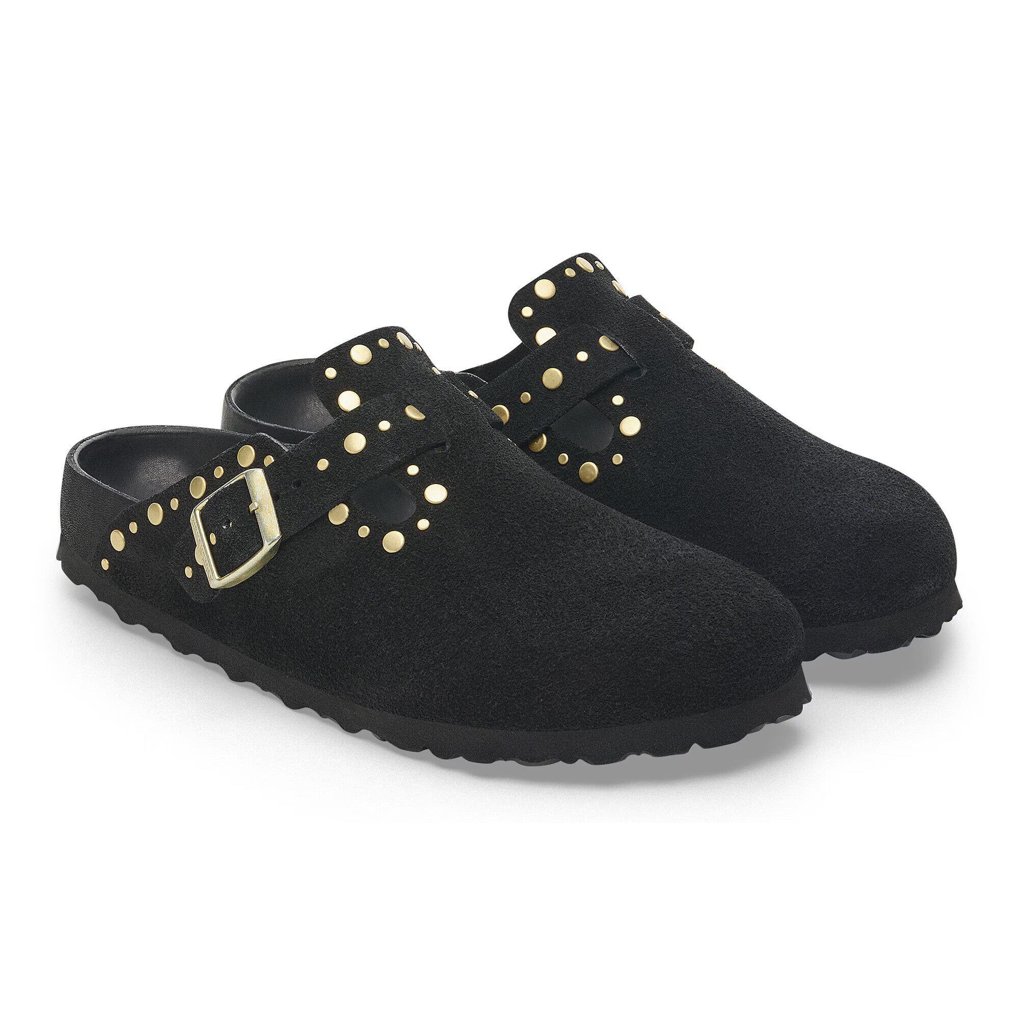 Boston Rivet Suede Leather
