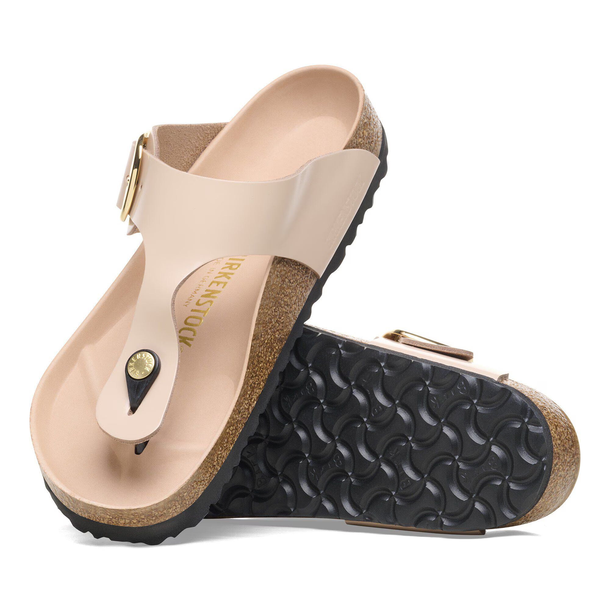 Gizeh Big Buckle Natural Leather Patent