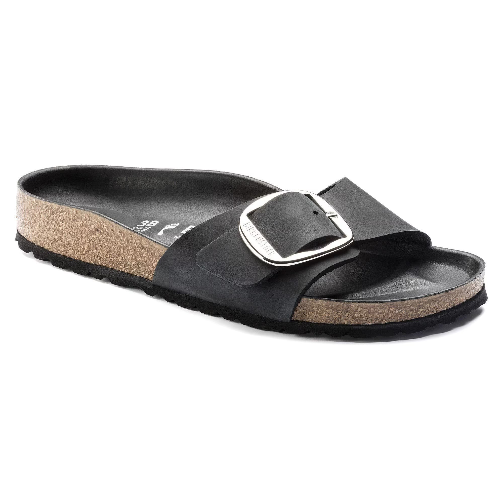 Madrid Big Buckle Natural Leather Oiled