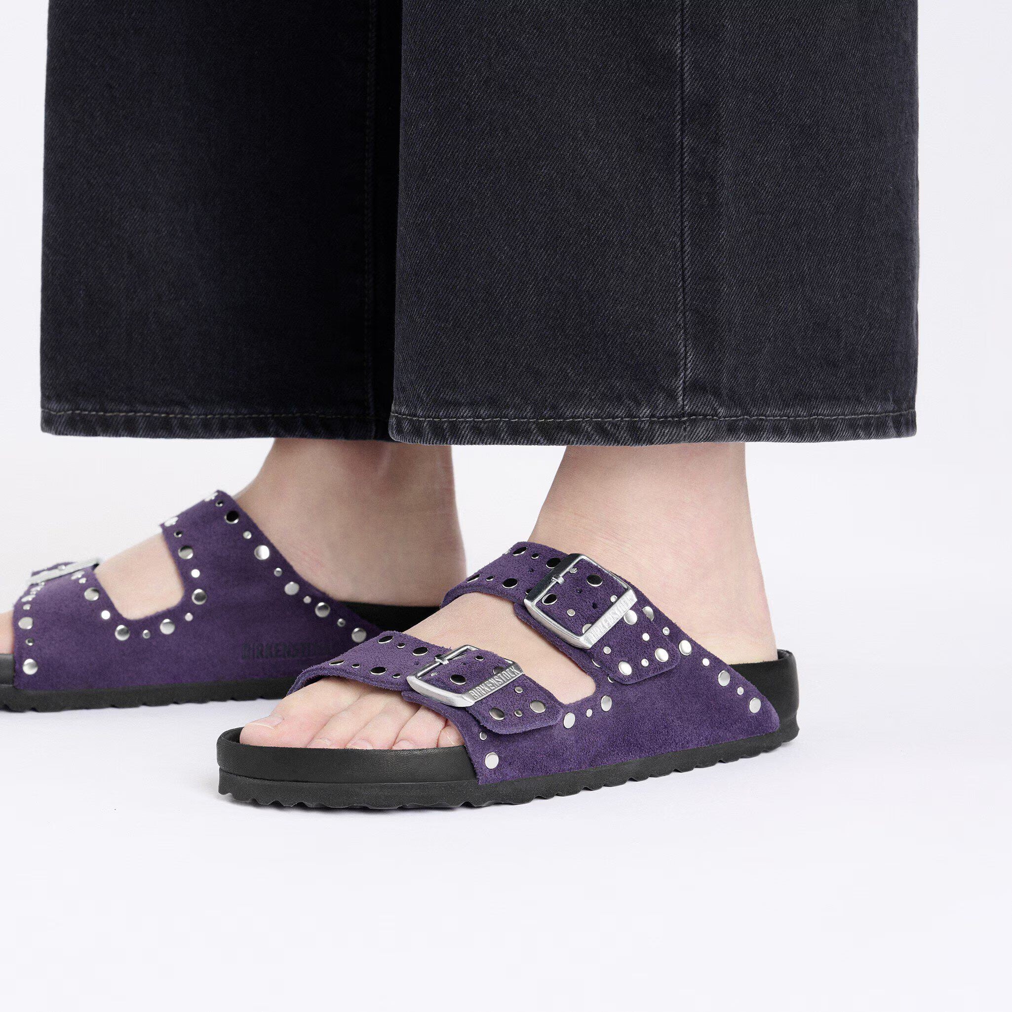 Arizona Rivet Suede Leather