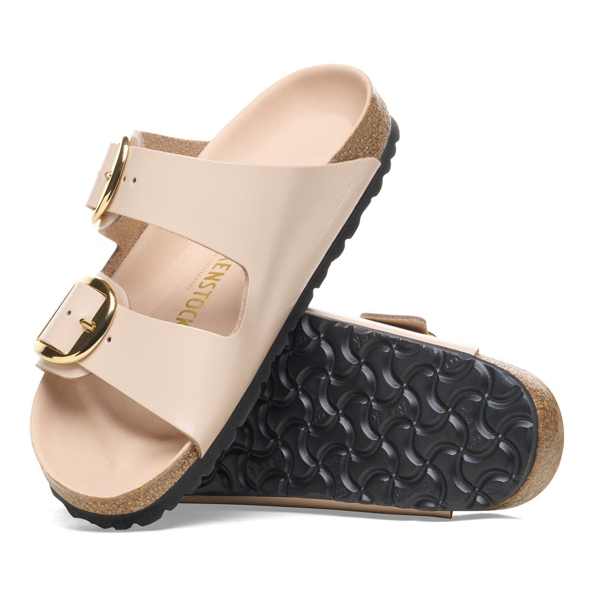 Arizona Big Buckle Natural Leather Patent