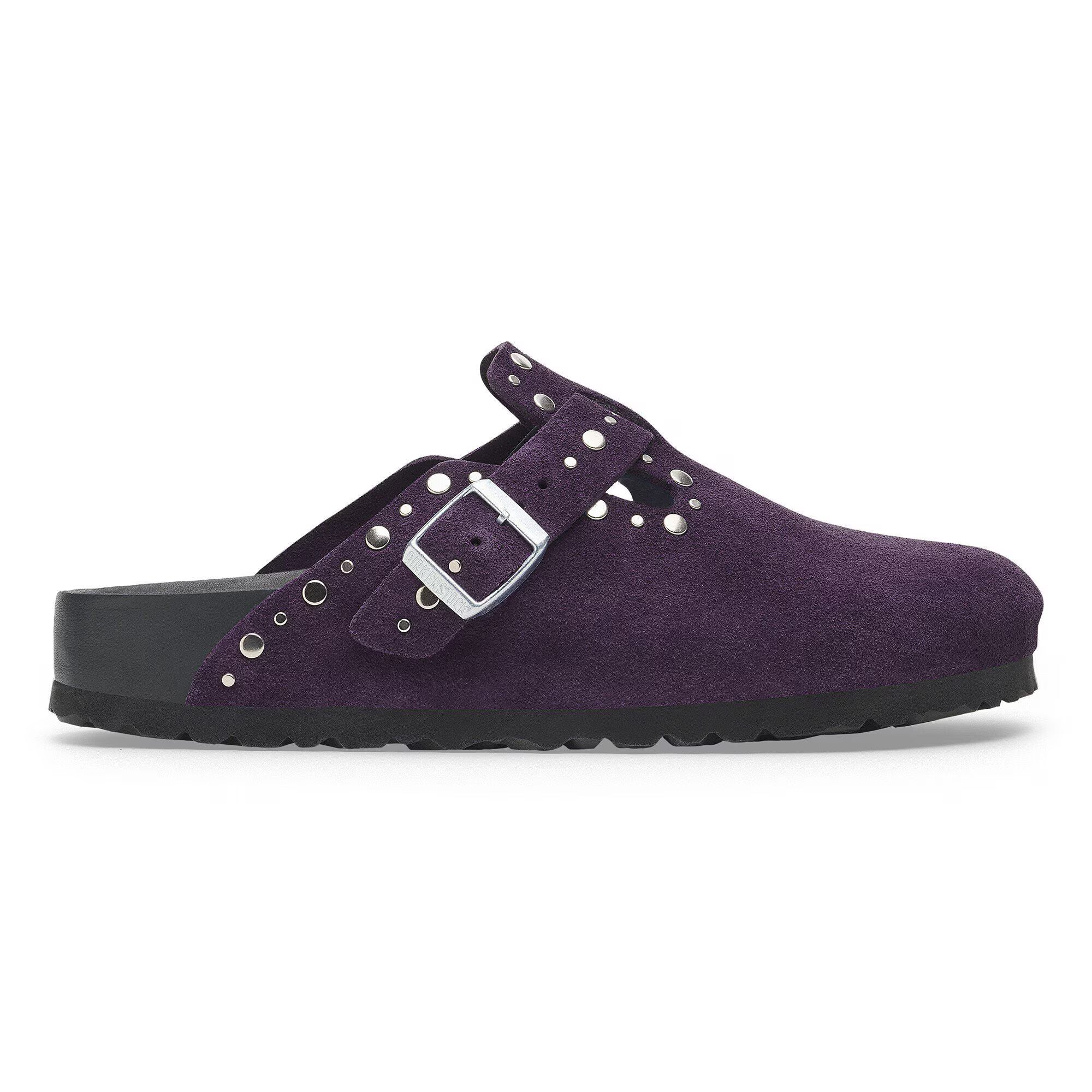 Boston Rivet Suede Leather