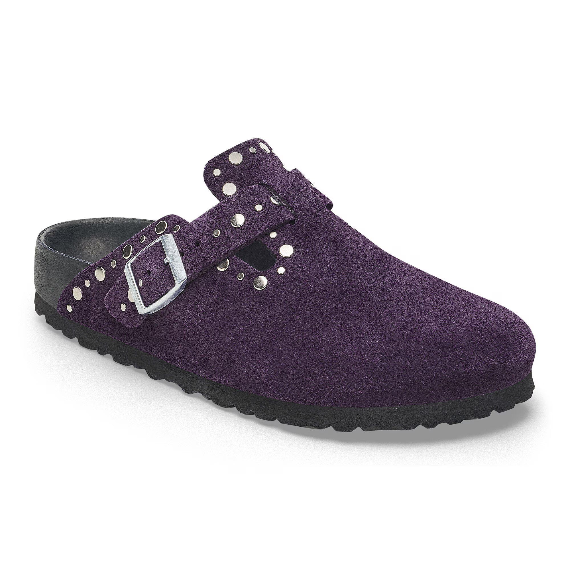 Boston Rivet Suede Leather