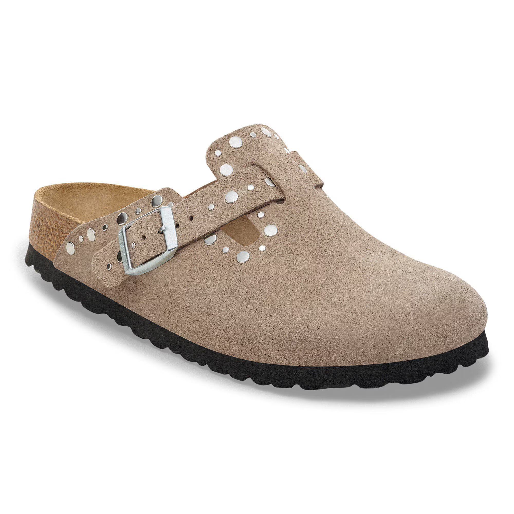 Boston Rivet Suede Leather