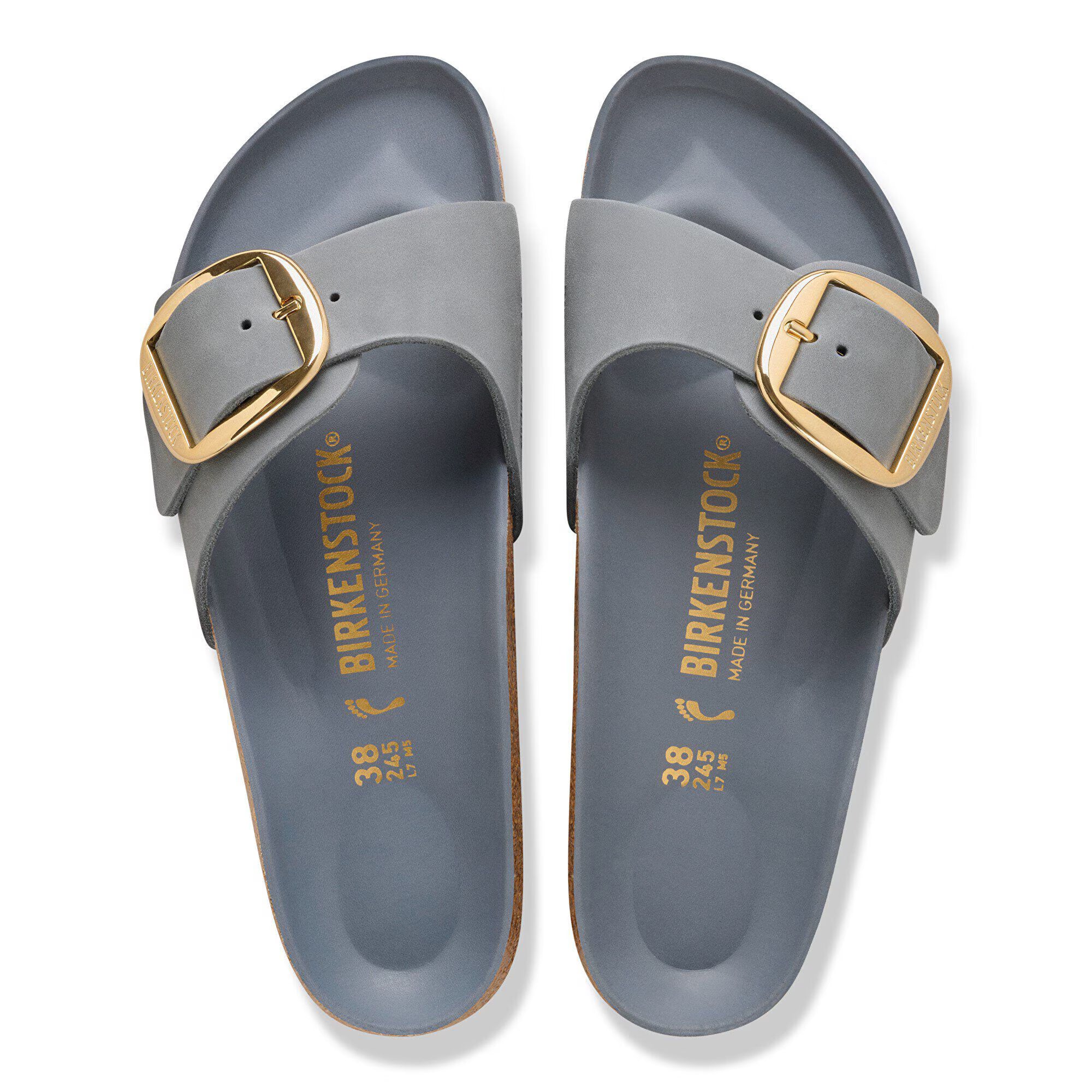Madrid Big Buckle Natural Leather Oiled