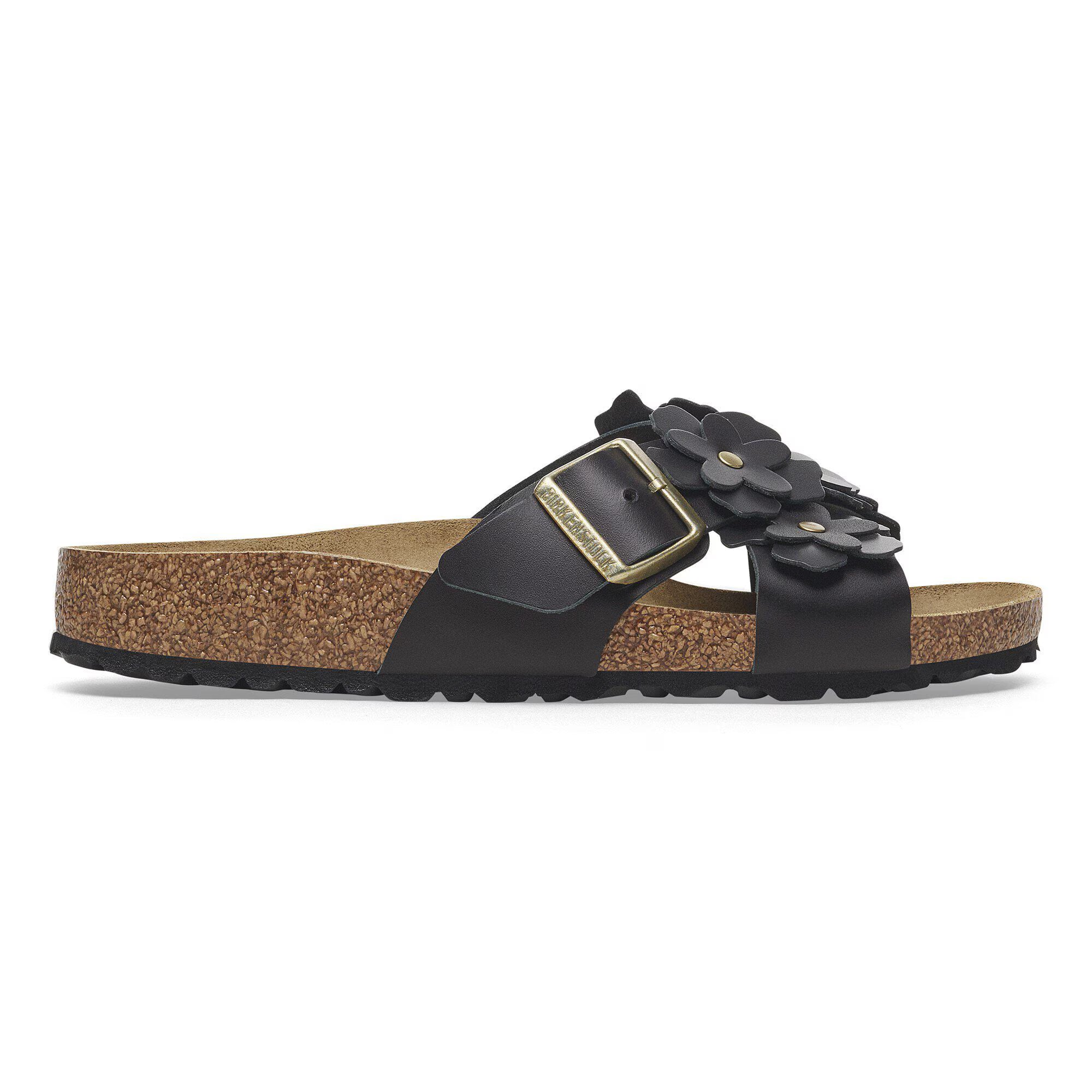 Siena Flower Embellishment Natural Leather