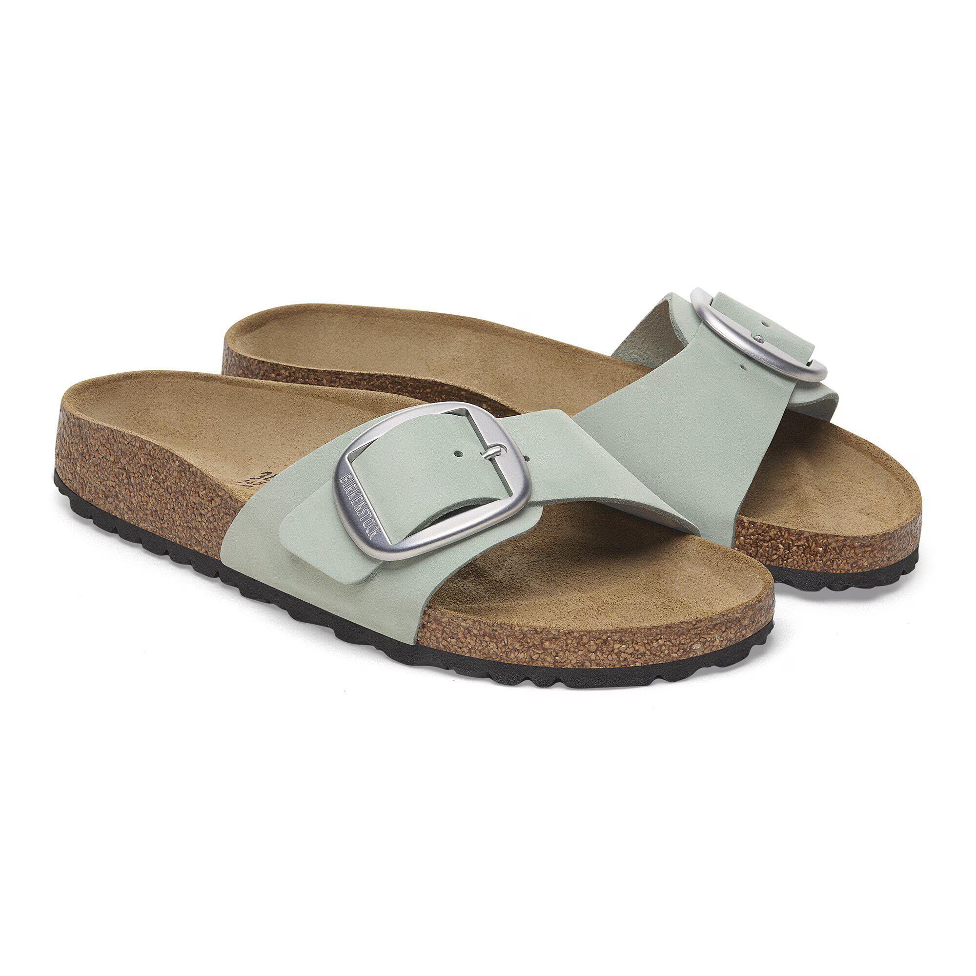 Madrid Big Buckle Nubuk Leather